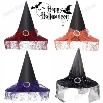 Baby Photography Props Halloween Witch Hat Decoration Newborn Photography Props Cosplay Witch Headdress Photography Accessories